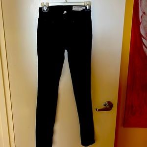 Rag and Bone jeans Black straight leg skinny jeans size 25